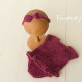 Newborn Knitted Romper for Girl, Newborn Headband, Newborn Romper Girl,Newborn Girl Outfit,Newborn Photography Props,Newborn Photo Props Set