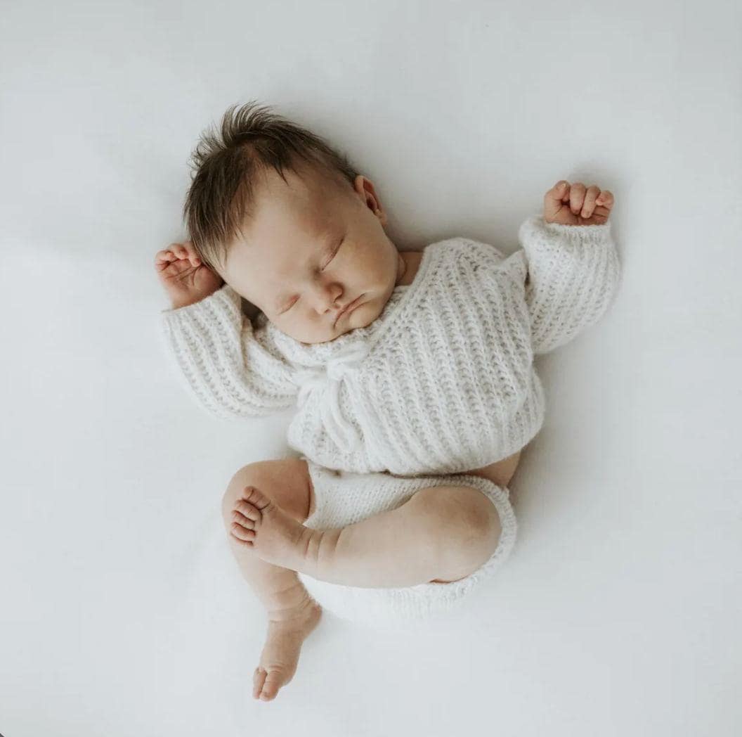 Unisex Baby Knitted Cardigan and Bloomers, Newborn Photography Outfit, Newborn Sweater, Newborn Diaper Cover, Newborn Coming Home Outfit