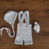 Newborn Knitted Outfit, Unisex Baby Clothing Knitted, Newborn Photography props, Newborn boy coming home outfit, Newborn Knit Overall Boy