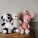 Newborn Knitted Animal Photography Toys, Newborn Knit Bunny Toy, Baby Bear Toy, Newborn Photography Prop, Knit Newborn Teddy Bear Panda Toy