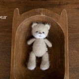 Newborn Knitted Animal Photography Toys, Newborn Knit Bunny Toy, Baby Bear Toy, Newborn Photography Prop, Knit Newborn Teddy Bear Panda Toy