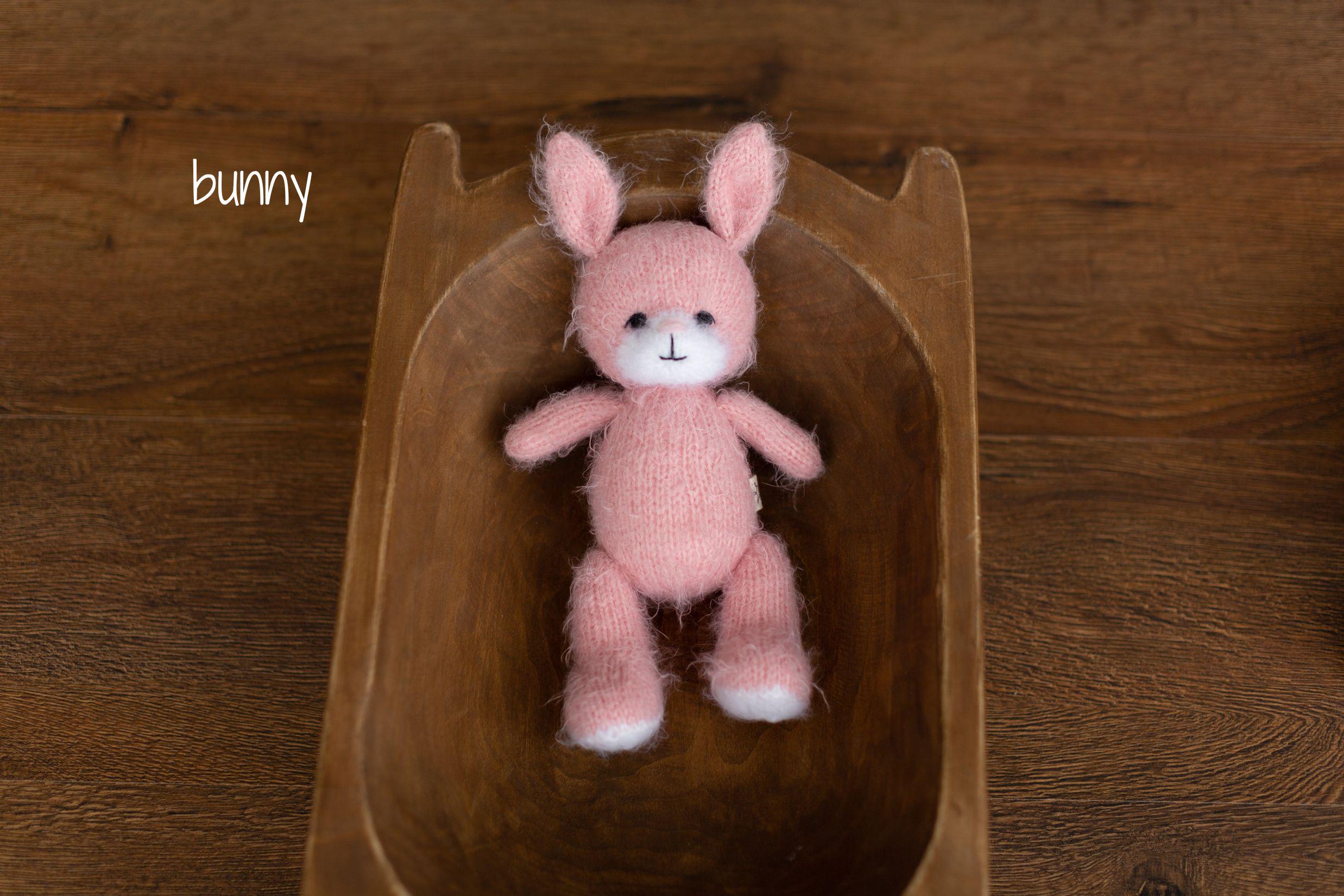 Newborn Knitted Animal Photography Toys, Newborn Knit Bunny Toy, Baby Bear Toy, Newborn Photography Prop, Knit Newborn Teddy Bear Panda Toy