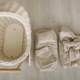 Wicker Doll Stroller for Newborn Photography Prop, Birthday Gift for Kids for Nursery Decor or Baby Shower Decor, Baby Buggy for Toy Storage