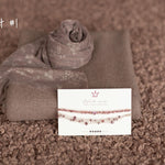 Mulberry Newborn Photography Props Set, Newborn Posing Fabric Backdrop, Newborn Fabric Photo Prop, Newborn Faux Fur Lamb Layer, Newborn Wrap