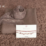 Mulberry Newborn Photography Props Set, Newborn Posing Fabric Backdrop, Newborn Fabric Photo Prop, Newborn Faux Fur Lamb Layer, Newborn Wrap