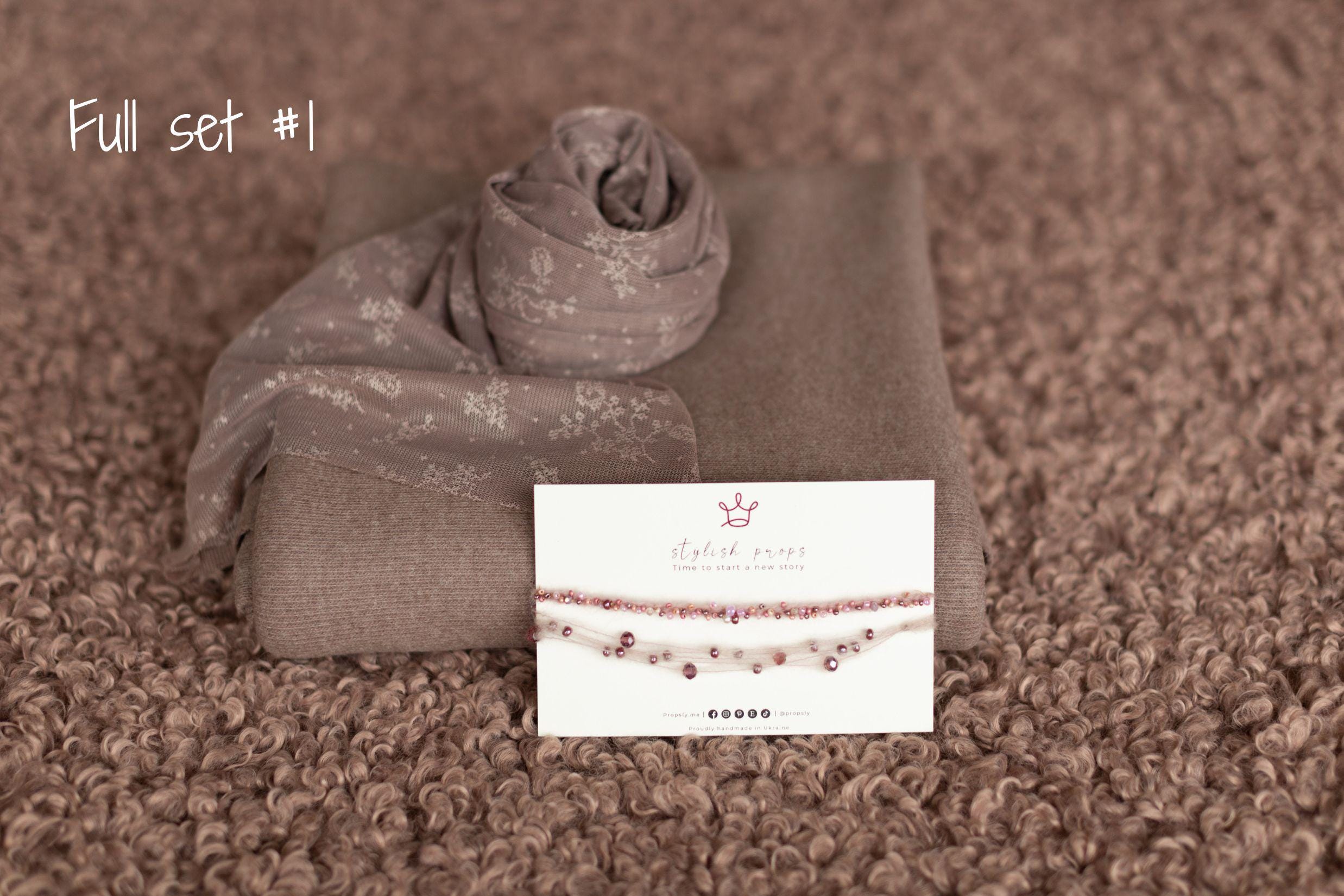 Mulberry Newborn Photography Props Set, Newborn Posing Fabric Backdrop, Newborn Fabric Photo Prop, Newborn Faux Fur Lamb Layer, Newborn Wrap