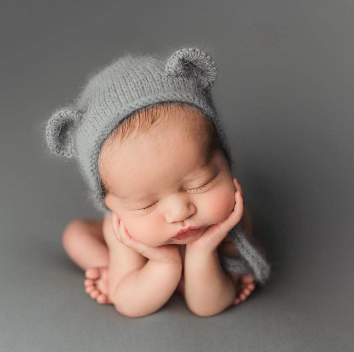 Newborn Teddy Bear Hat and Knitted Wrap Set, Newborn Knitted Outfit,Newborn Photography Props,Newborn Knitted Wrap,Newborn Bear Hat Prop