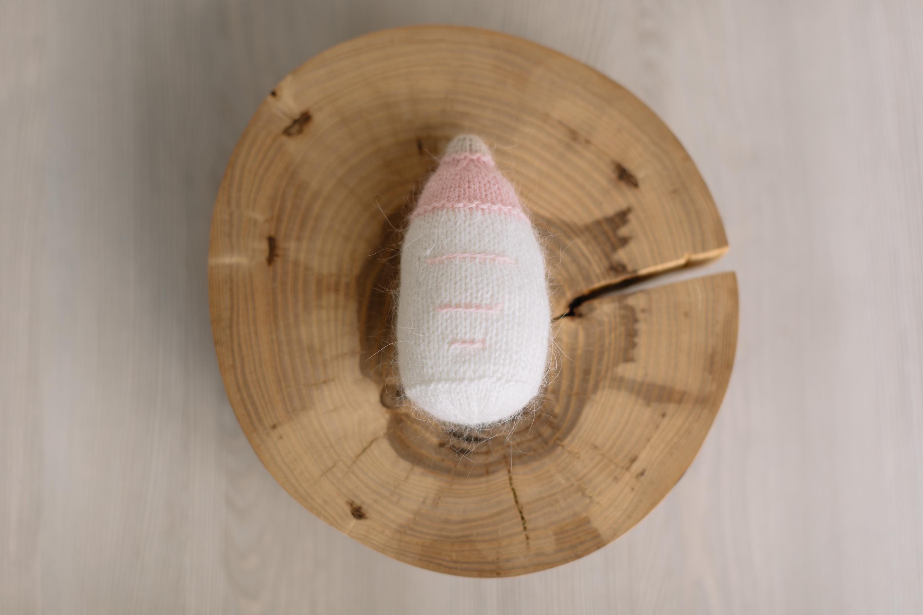 Newborn Milk Bottle Photo Props, Newborn Photography Props, Baby Milk Bottle Toy for Photography, Newborn Knit Photo Props, Baby Bottle Toy