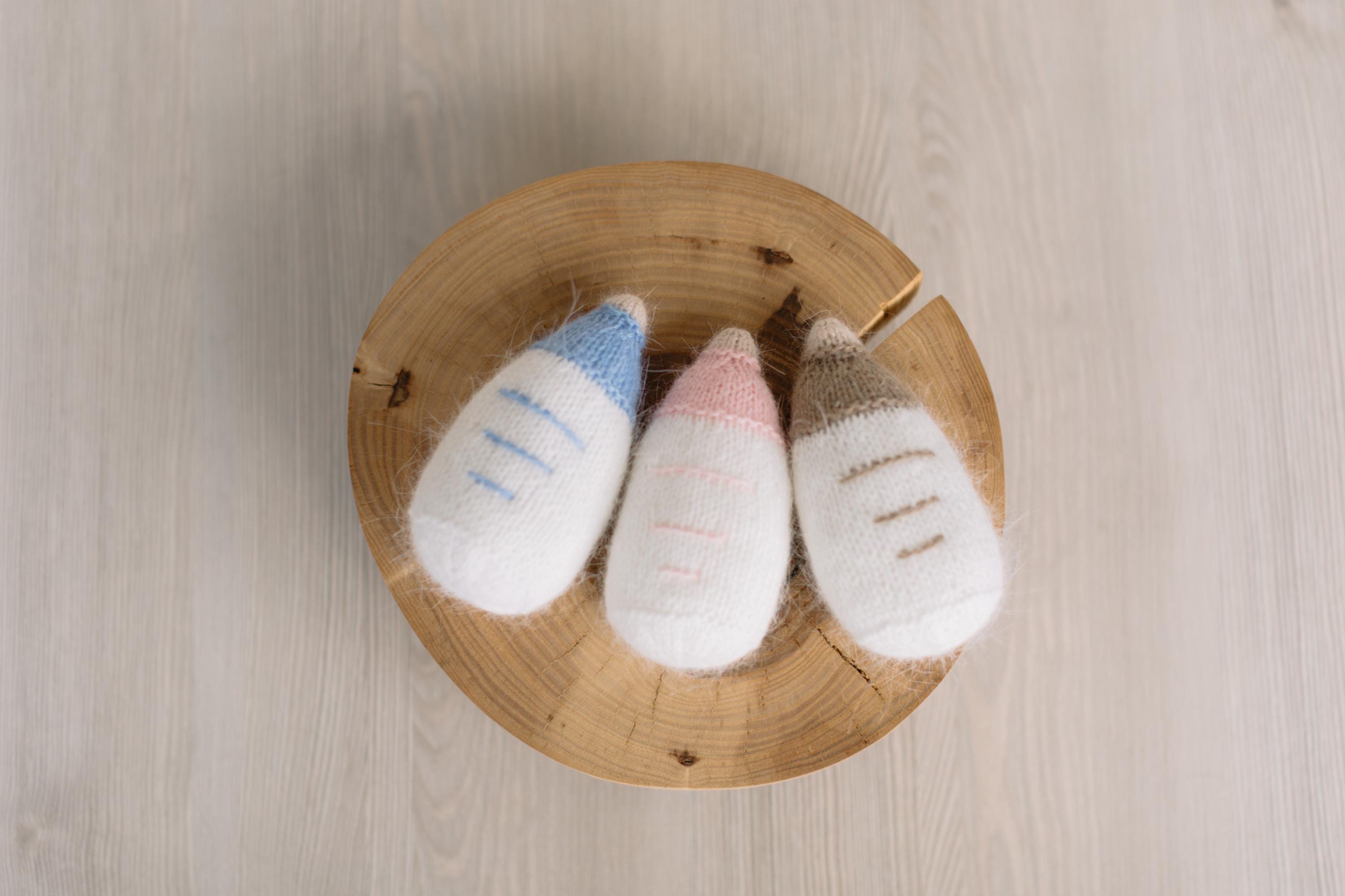 Newborn Milk Bottle Photo Props, Newborn Photography Props, Baby Milk Bottle Toy for Photography, Newborn Knit Photo Props, Baby Bottle Toy