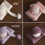 Newborn Sleep Hat and Wrap Sets, Newborn Knit Wrap, Newborn Photography Props, Newborn Knitted Photo Props, Newborn Coming Home Outfit Boy