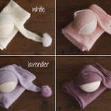 Newborn Sleep Hat and Wrap Sets, Newborn Knit Wrap, Newborn Photography Props, Newborn Knitted Photo Props, Newborn Coming Home Outfit Boy