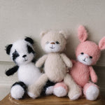 Newborn Knitted Animal Photography Toys, Newborn Knit Bunny Toy, Baby Bear Toy, Newborn Photography Prop, Knit Newborn Teddy Bear Panda Toy