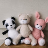 Newborn Knitted Animal Photography Toys, Newborn Knit Bunny Toy, Baby Bear Toy, Newborn Photography Prop, Knit Newborn Teddy Bear Panda Toy