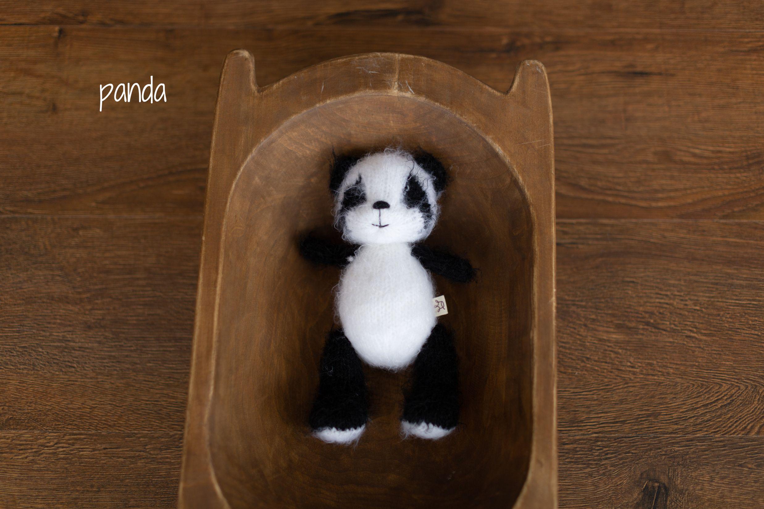 Newborn Knitted Animal Photography Toys, Newborn Knit Bunny Toy, Baby Bear Toy, Newborn Photography Prop, Knit Newborn Teddy Bear Panda Toy