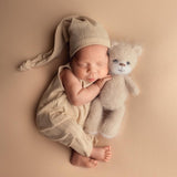 Newborn Knitted Animal Photography Toys, Newborn Knit Bunny Toy, Baby Bear Toy, Newborn Photography Prop, Knit Newborn Teddy Bear Panda Toy