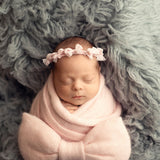 Knitted Bow Brooch for Newborn Wraps, Newborn Knitted Bow Pin, Newborn Bow Wrap, Newborn Photography Props, Newborn Photography Wrap Bow