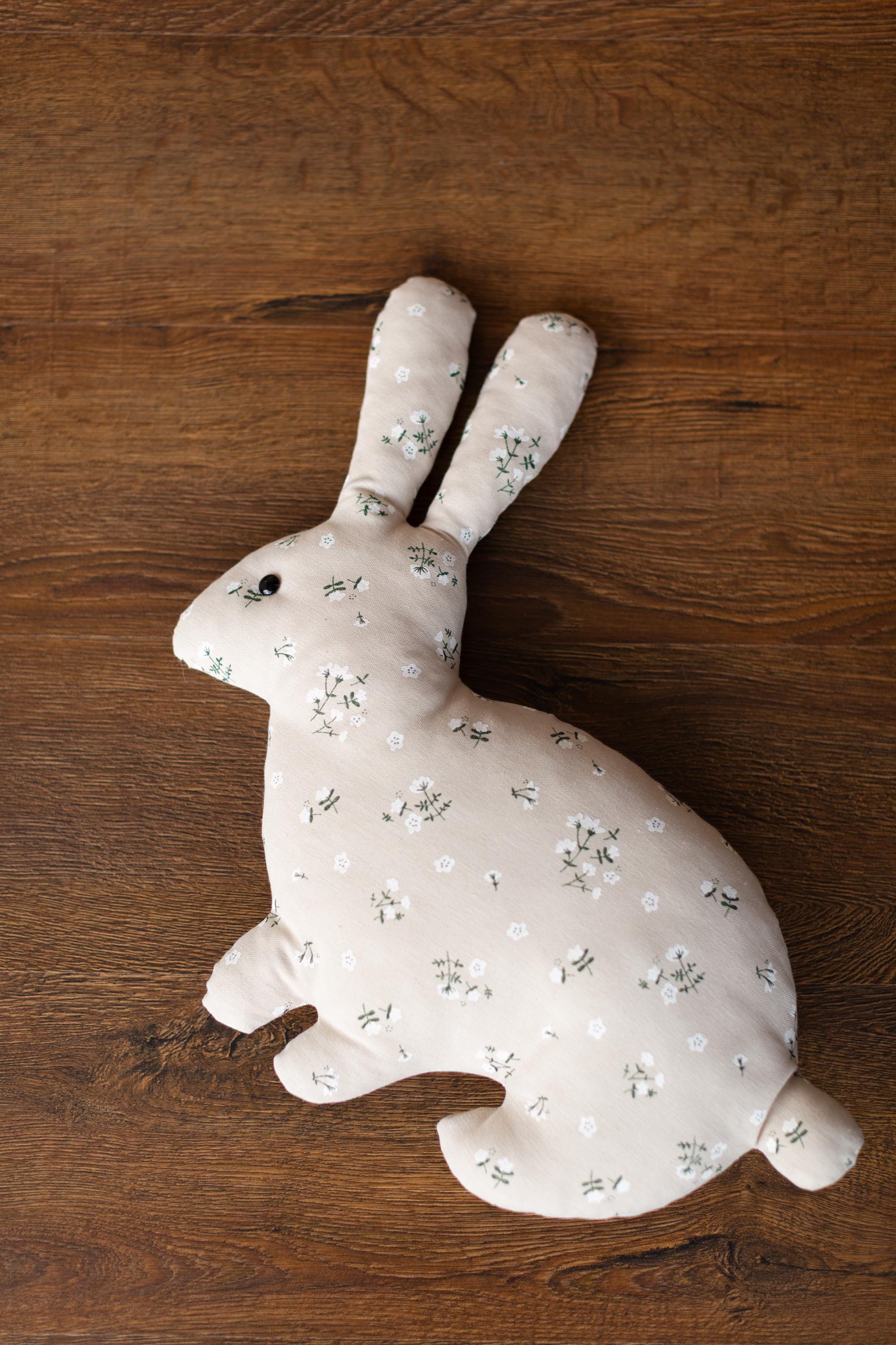 Easter Bunny Pillow for Newborn Photography or Home Decor, Newborn Bunny Toy, Newborn Animal Posing Pillow, Newborn Stuffed Animal Pillow