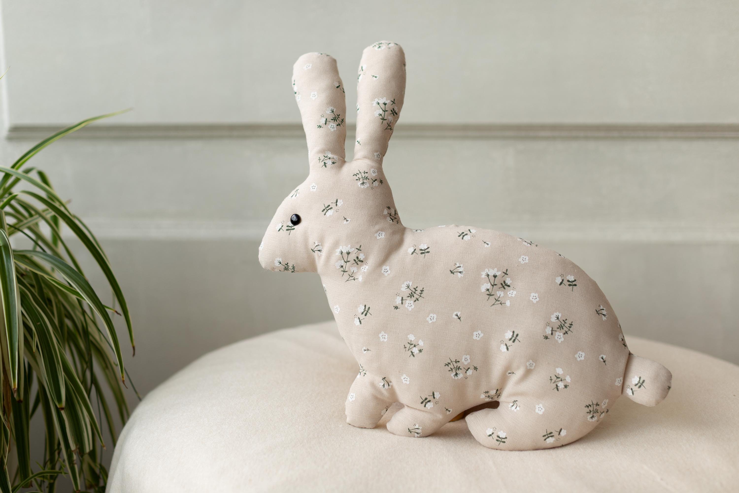 Easter Bunny Pillow for Newborn Photography or Home Decor, Newborn Bunny Toy, Newborn Animal Posing Pillow, Newborn Stuffed Animal Pillow
