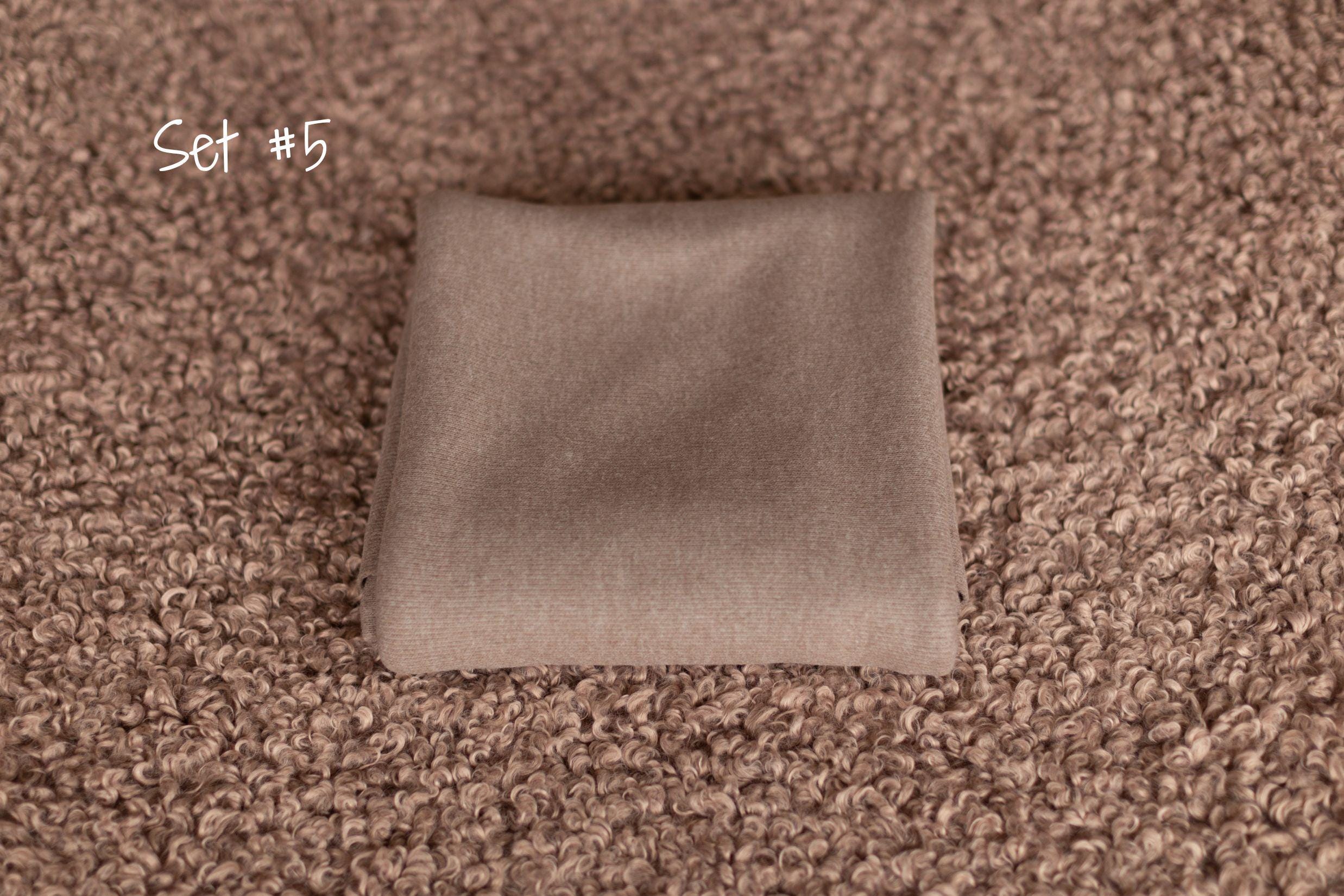 Mulberry Newborn Photography Props Set, Newborn Posing Fabric Backdrop, Newborn Fabric Photo Prop, Newborn Faux Fur Lamb Layer, Newborn Wrap