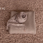 Mulberry Newborn Photography Props Set, Newborn Posing Fabric Backdrop, Newborn Fabric Photo Prop, Newborn Faux Fur Lamb Layer, Newborn Wrap