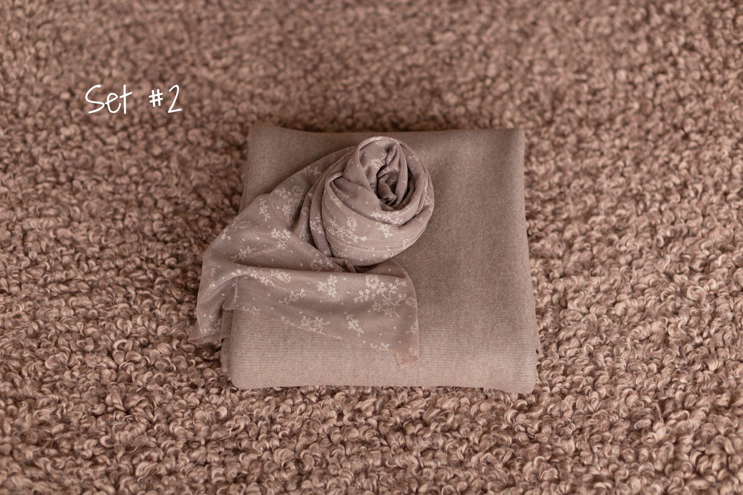 Mulberry Newborn Photography Props Set, Newborn Posing Fabric Backdrop, Newborn Fabric Photo Prop, Newborn Faux Fur Lamb Layer, Newborn Wrap