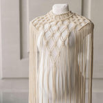 Festival Macrame Dress in Boho Style, Boho Macrame Festival Outfit Dress for Maternity Photoshoots, Maternity Dress in Macrame Style Boho