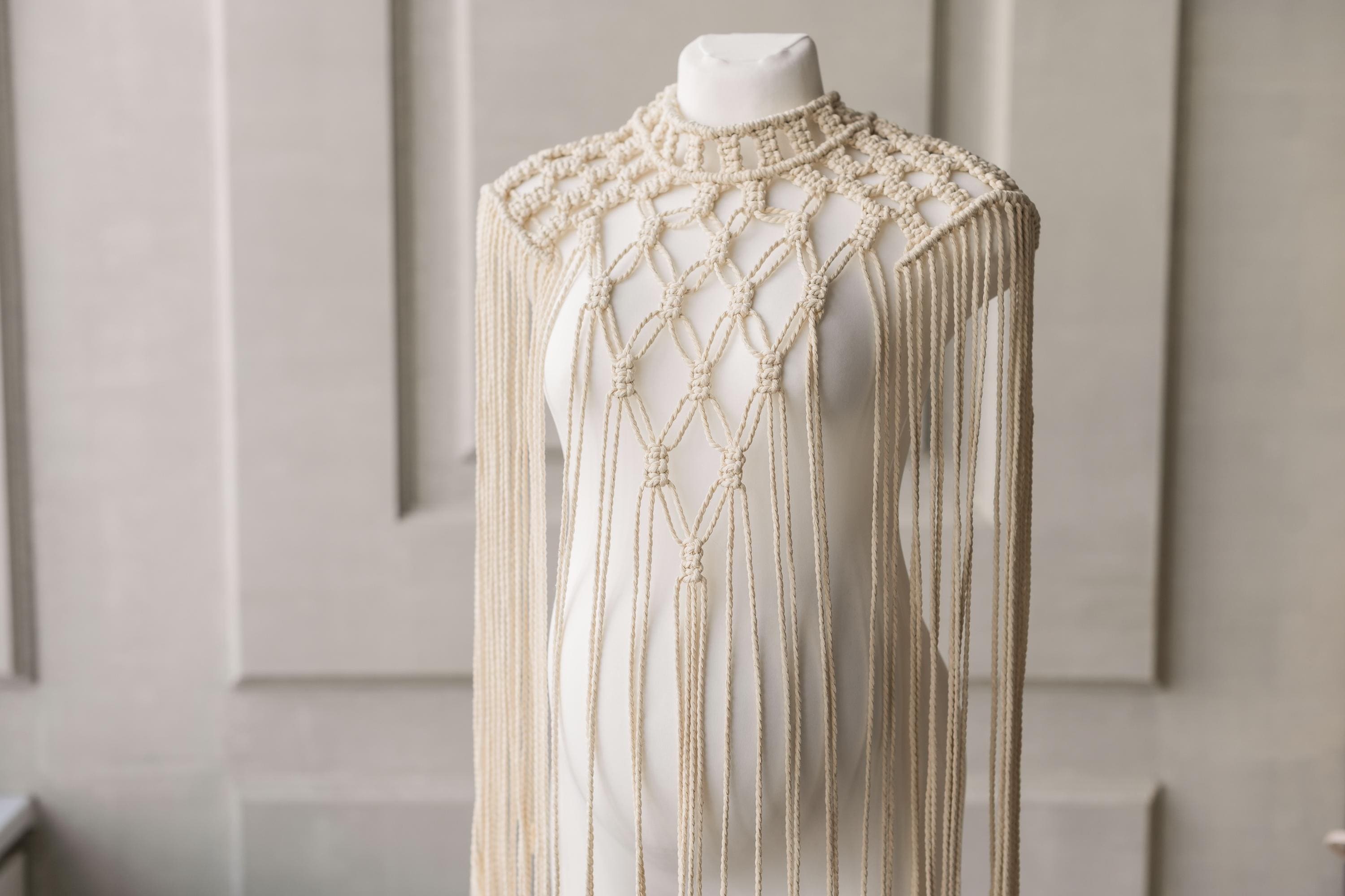 Festival Macrame Dress in Boho Style, Boho Macrame Festival Outfit Dress for Maternity Photoshoots, Maternity Dress in Macrame Style Boho