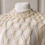 Festival Macrame Dress in Boho Style, Boho Macrame Festival Outfit Dress for Maternity Photoshoots, Maternity Dress in Macrame Style Boho