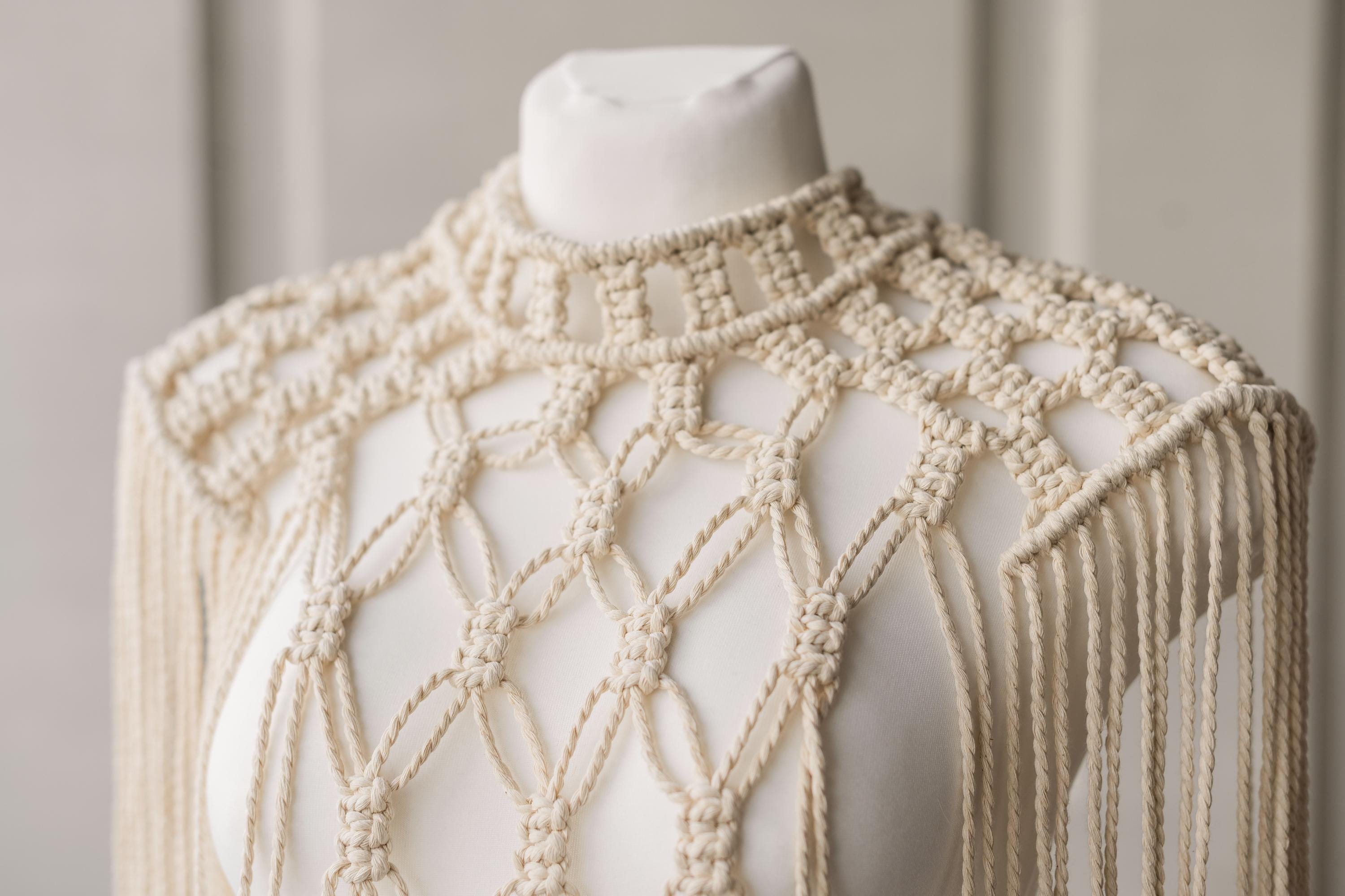 Festival Macrame Dress in Boho Style, Boho Macrame Festival Outfit Dress for Maternity Photoshoots, Maternity Dress in Macrame Style Boho