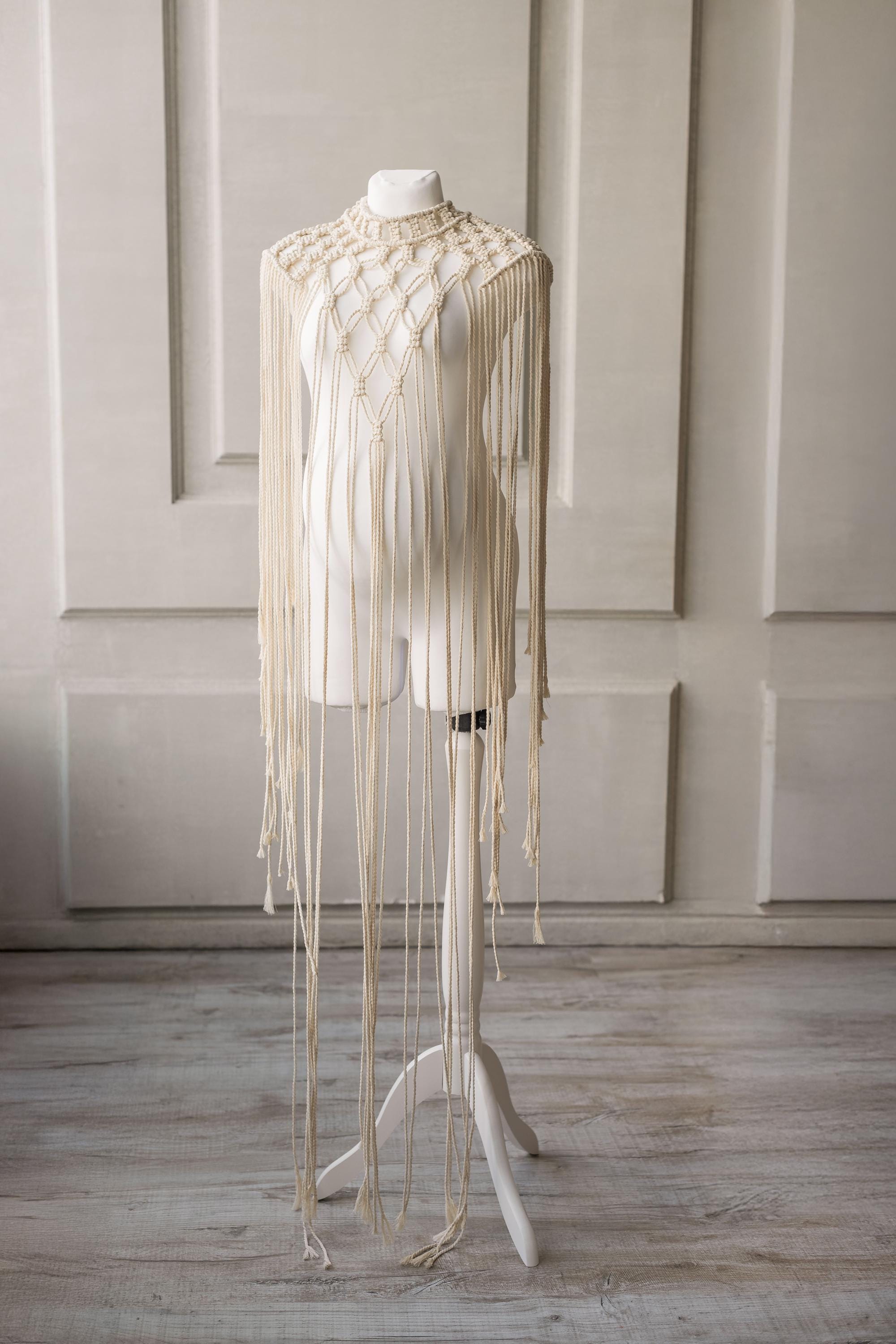 Festival Macrame Dress in Boho Style, Boho Macrame Festival Outfit Dress for Maternity Photoshoots, Maternity Dress in Macrame Style Boho