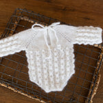 Newborn Knit Romper with Bonnet, Newborn Knitted Romper, Newborn Knitted Outfit Girl, Newborn Photography props, Newborn Coming Home Outfit