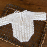 Newborn Knit Romper with Bonnet, Newborn Knitted Romper, Newborn Knitted Outfit Girl, Newborn Photography props, Newborn Coming Home Outfit
