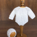 Newborn Knit Romper with Bonnet, Newborn Knitted Romper, Newborn Knitted Outfit Girl, Newborn Photography props, Newborn Coming Home Outfit