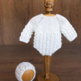 Newborn Knit Romper with Bonnet, Newborn Knitted Romper, Newborn Knitted Outfit Girl, Newborn Photography props, Newborn Coming Home Outfit
