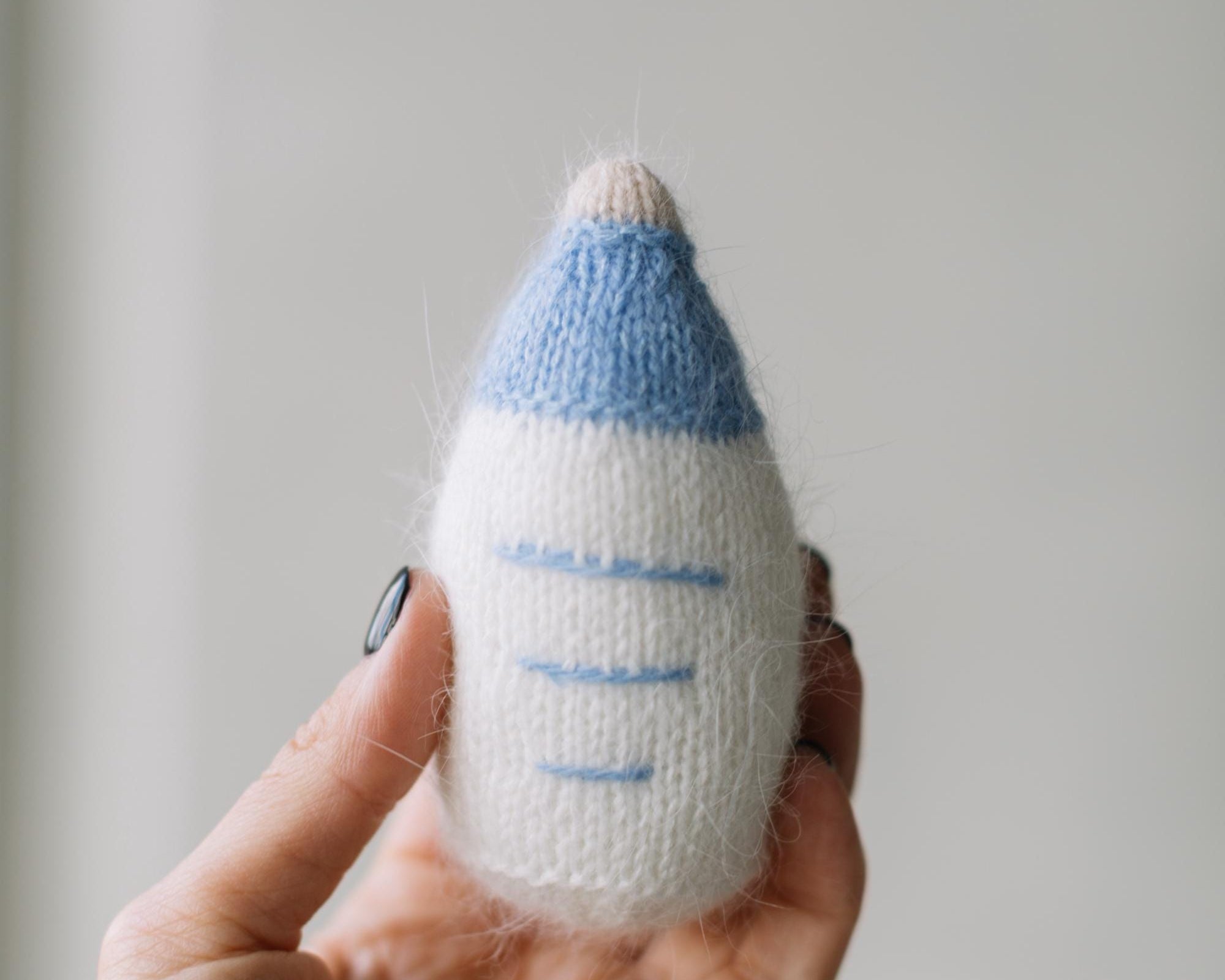 Newborn Milk Bottle Photo Props, Newborn Photography Props, Baby Milk Bottle Toy for Photography, Newborn Knit Photo Props, Baby Bottle Toy