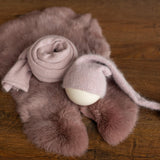 Dusty Pink Newborn Photography Props Set, Newborn Merino Wool Blanket, Newborn Knitted Wrap and Bonnet Set, Newborn Posing Pillow Props