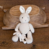 Newborn Knitted Bear Photography Props, Newborn Knit Rabbit Toy, Baby Bear Crochet Toy,Newborn Photography Prop, Knit Newborn Teddy Bear Toy