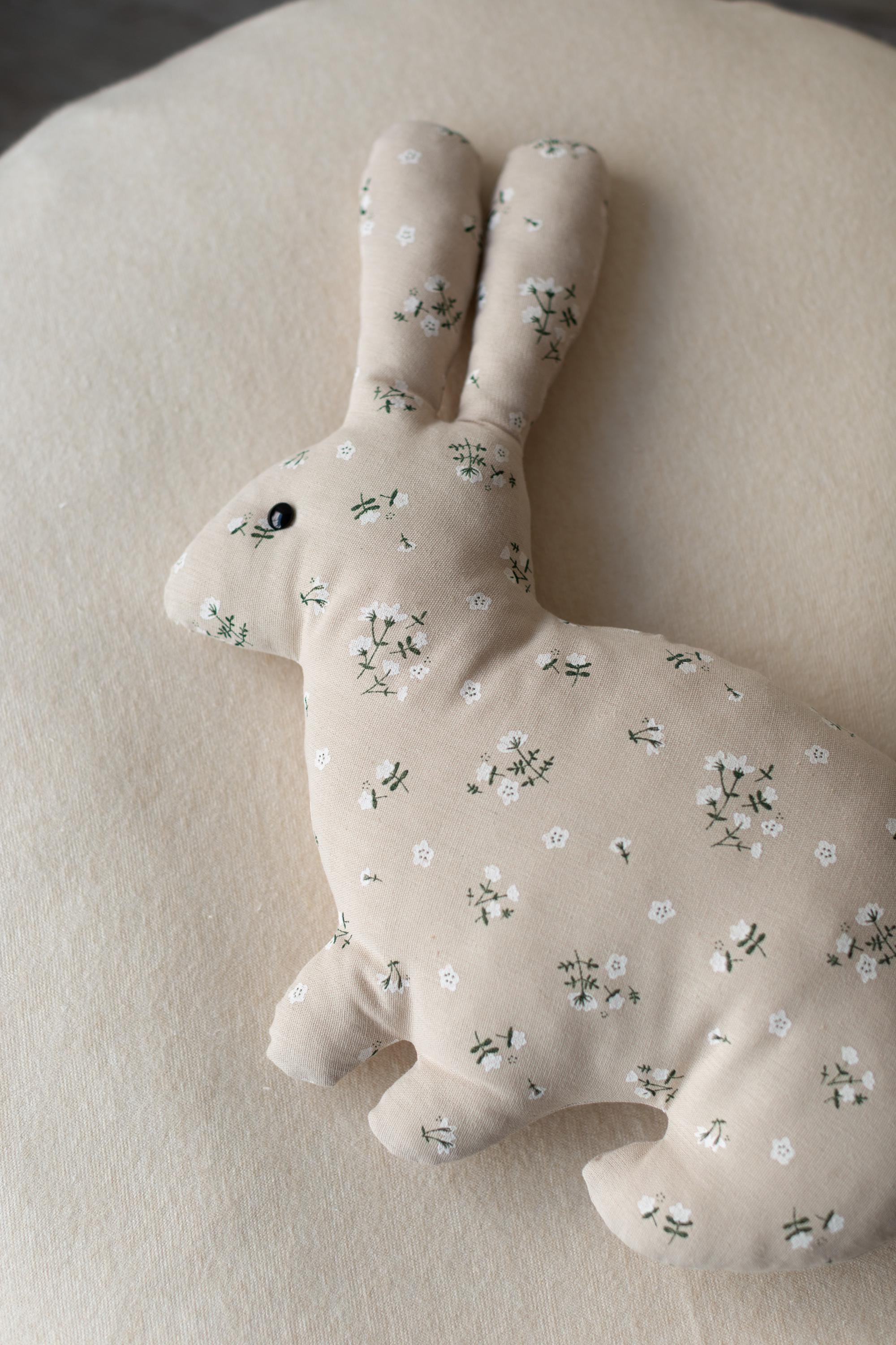 Easter Bunny Pillow for Newborn Photography or Home Decor, Newborn Bunny Toy, Newborn Animal Posing Pillow, Newborn Stuffed Animal Pillow