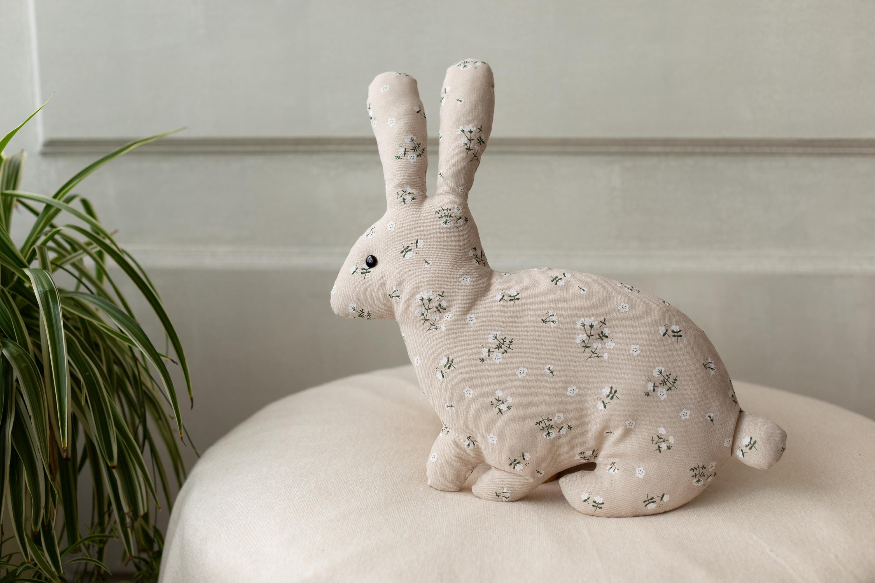 Easter Bunny Pillow for Newborn Photography or Home Decor, Newborn Bunny Toy, Newborn Animal Posing Pillow, Newborn Stuffed Animal Pillow