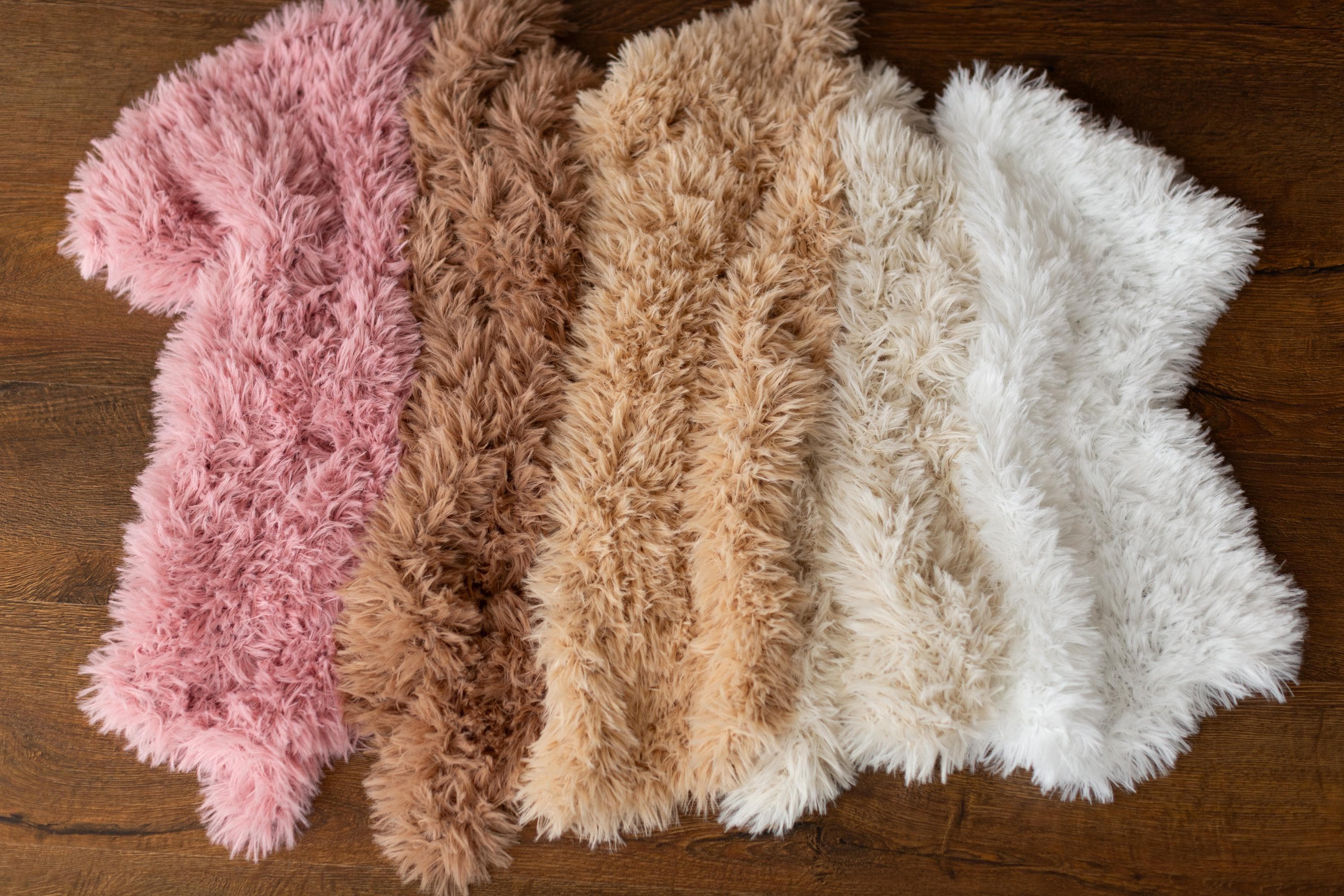 Fluffy Knitted Blanket for Newborn Photography Props, Knit Chunky Blanket Newborn, Newborn Knit Blanket, Newborn props for photography