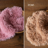 Fluffy Knitted Blanket for Newborn Photography Props, Knit Chunky Blanket Newborn, Newborn Knit Blanket, Newborn props for photography