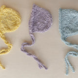 Newborn Bonnet and Wrap, Newborn Wraps for Photography Props, Newborn Boucle Blanket, Newborn Photo Outfit, Newborn Props for Photography