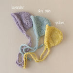 Newborn Bonnet and Wrap, Newborn Wraps for Photography Props, Newborn Boucle Blanket, Newborn Photo Outfit, Newborn Props for Photography