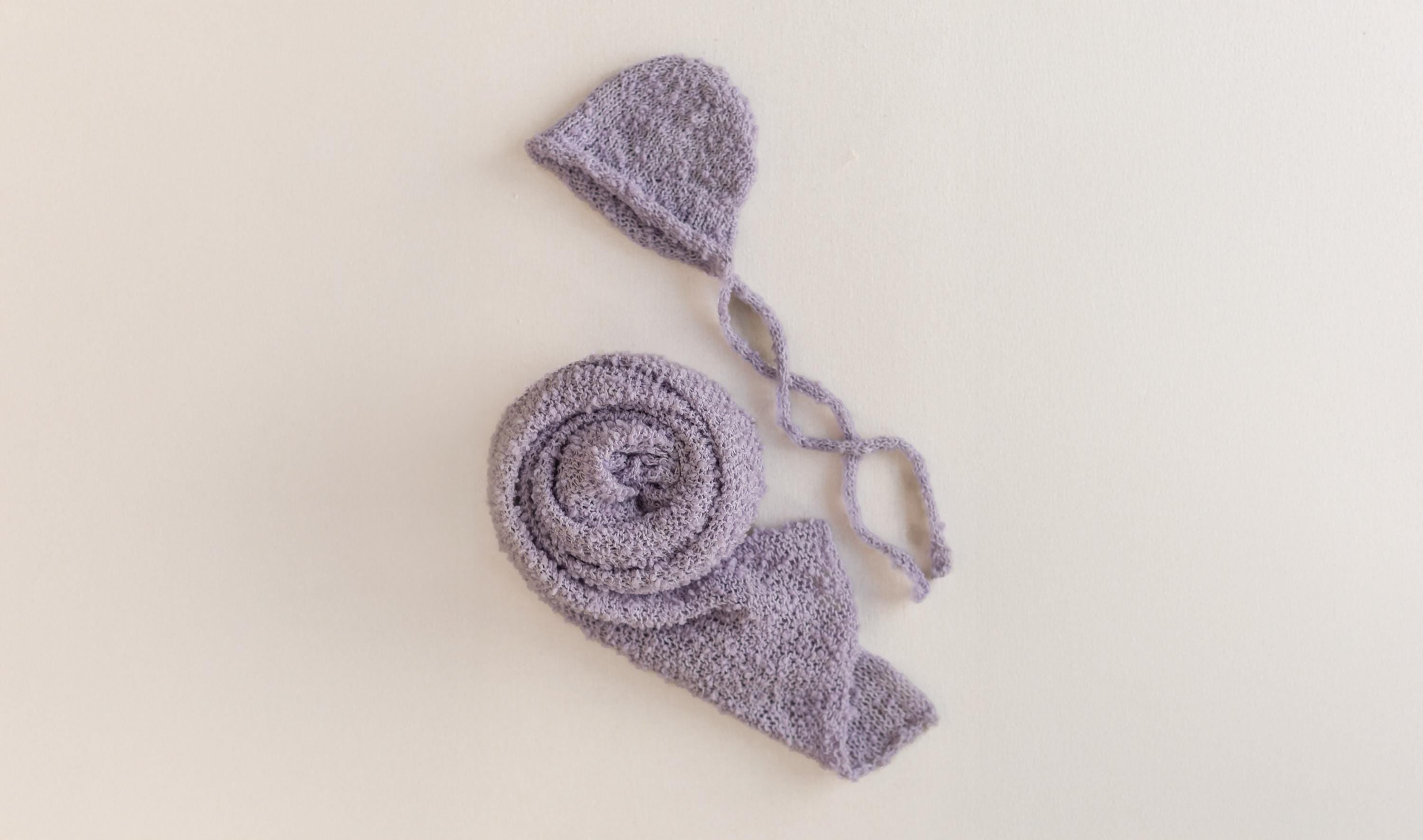 Newborn Bonnet and Wrap, Newborn Wraps for Photography Props, Newborn Boucle Blanket, Newborn Photo Outfit, Newborn Props for Photography