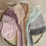 Newborn Knit Bonnet and Wrap for Newborn Photography Prop, Baby Crochet Bonnet, Newborn Girl Coming Home Outfit Newborn, New Baby Gift Girl