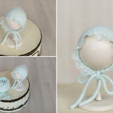 Newborn Knit Bonnet and Wrap for Newborn Photography Prop, Baby Crochet Bonnet, Newborn Girl Coming Home Outfit Newborn, New Baby Gift Girl