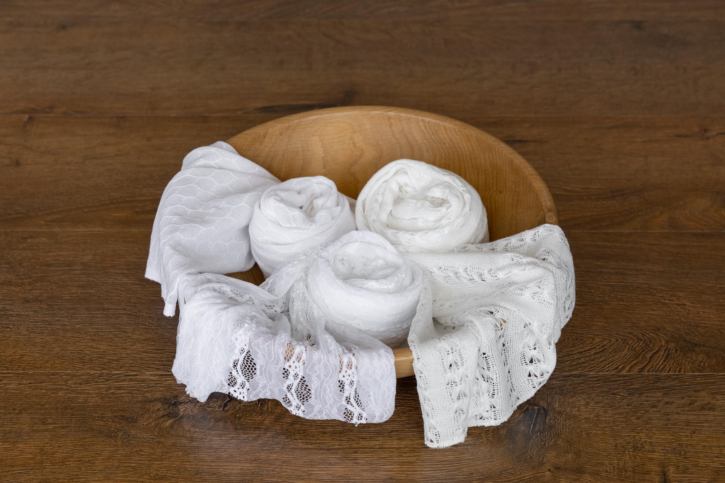 White Newborn Lace Wrap, Newborn Stretch Wrap, Newborn Photo Props, Photography Props Wrap, Newborn Posing Fabric, Baby Photography Wrap