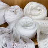 White Newborn Lace Wrap, Newborn Stretch Wrap, Newborn Photo Props, Photography Props Wrap, Newborn Posing Fabric, Baby Photography Wrap