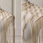 Festival Macrame Dress in Boho Style, Boho Macrame Festival Outfit Dress for Maternity Photoshoots, Maternity Dress in Macrame Style Boho