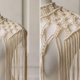 Festival Macrame Dress in Boho Style, Boho Macrame Festival Outfit Dress for Maternity Photoshoots, Maternity Dress in Macrame Style Boho